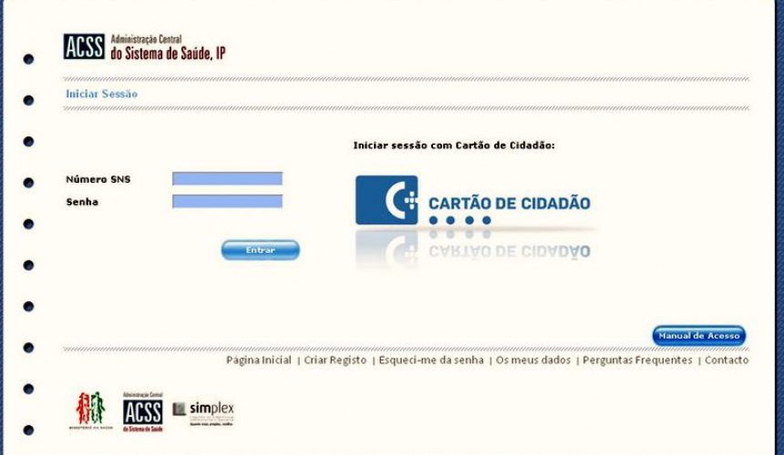 Página de login do eAgenda