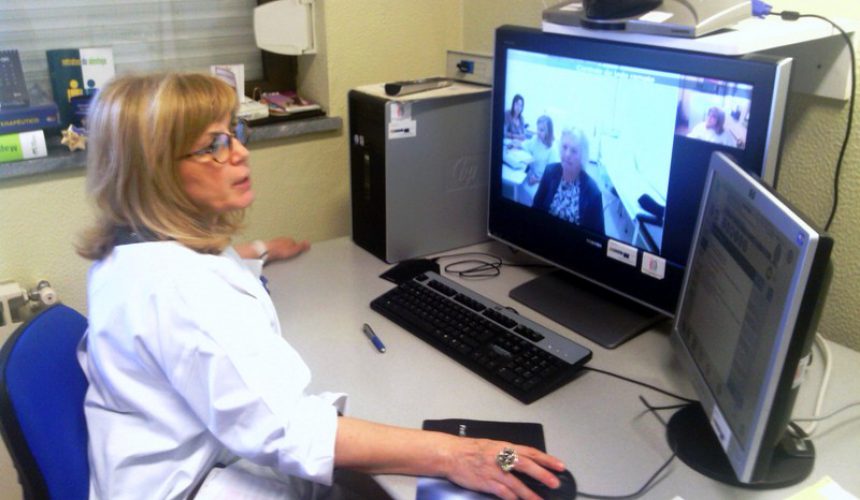 Exemplo de teleconsulta de fisiatria